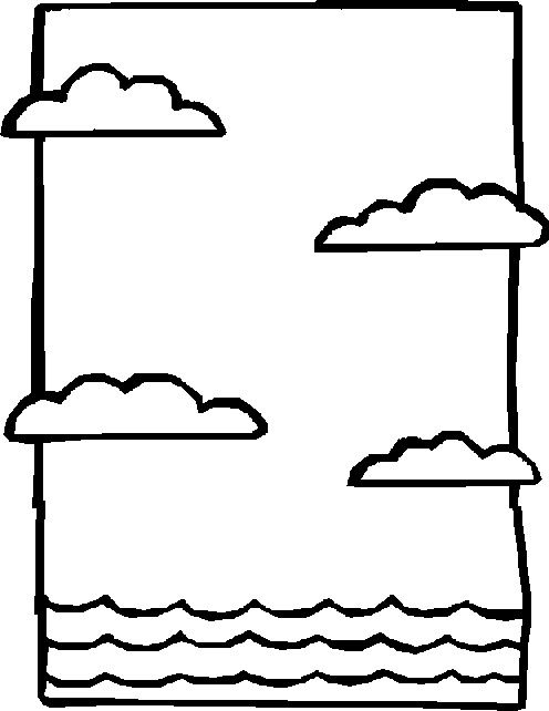 Day Two: God made sky and water.