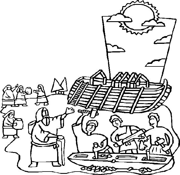 Noah builds the ark